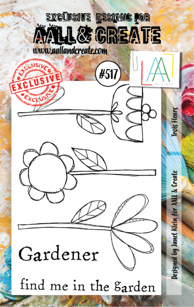 AALL and Create  Trois Fleurs  Stamps - Stempel A7