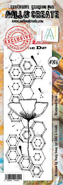 AALL and Create  Hexagonal Stem  Stamps - Stempel  Border 
