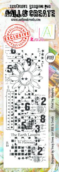 AALL and Create  Print By Numbers  Stamps - Stempel  Border 