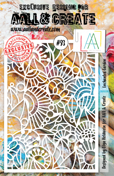 AALL and Create  Enchanted Garden  Stencil - Schablone A5