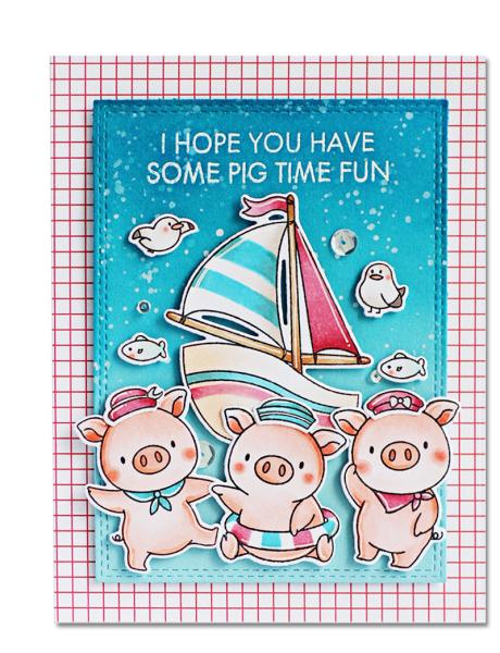 My Favorite Things Stempelset "Pig Time Fun" Clear Stamp Set