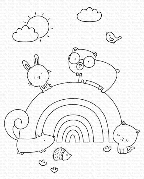 My Favorite Things Stempelset "Rainbow Critters" Clear Stamp Set