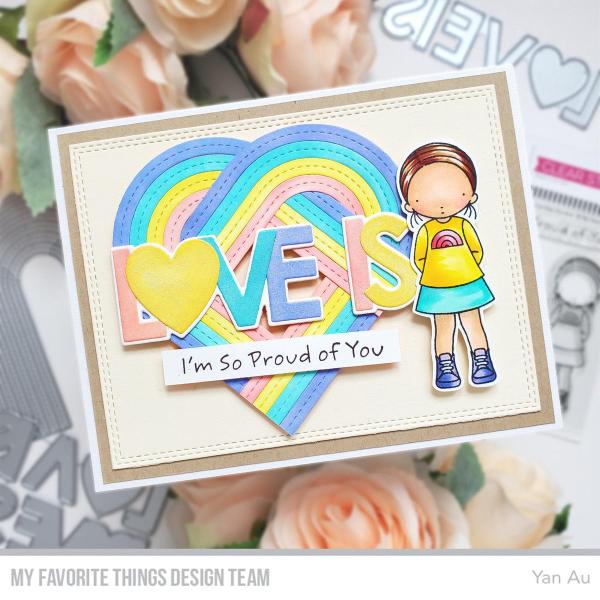 My Favorite Things Die-namics "Stitched Tall Rainbow" | Stanzschablone | Stanze | Craft Die