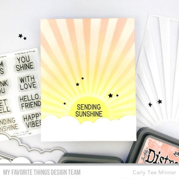 My Favorite Things Stempelset "Sunny Rays Sentiments" Clear Stamp