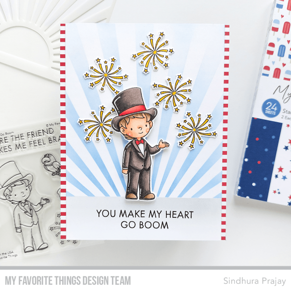 My Favorite Things Stempelset "You Make My Heart Go Boom" Clear Stamp Set