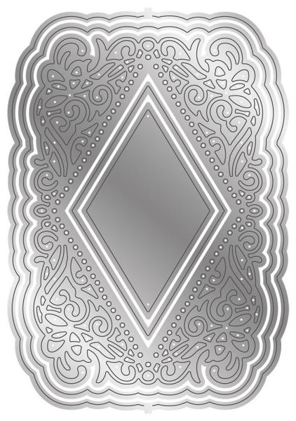 Gemini Ornate Pop-Out Regal Diamond Create-a-Card Dies  - Stanze - Königlicher Diamant 