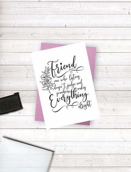 Crafters Companion - Friends for Life - A Friend Like You - Clear Stamps