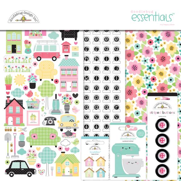 Doodlebug Design "Design My Happy Place Essentials Kit " 