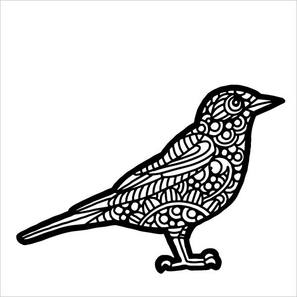 The Crafters Workshop American Robin   Stencil - Schablone 6x6"