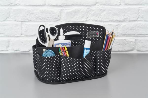 Papermania - Craft Storage Caddy Liquorice Dot 