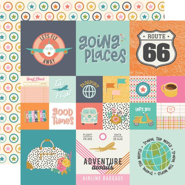 Simple Stories Simple  Let's Go!  Paper Pad - Designpapier 6x8 Inch