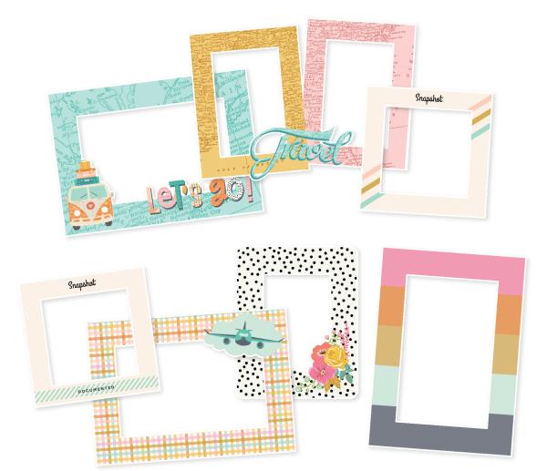 Simple Stories -  Let's Go!  - Chipboard Frames