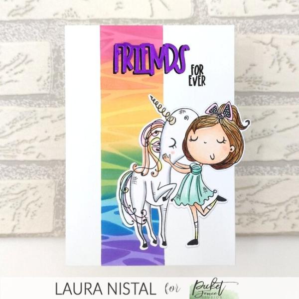 Picket Fence Studios "My Pet Unicorn Dear " Clear Stamps