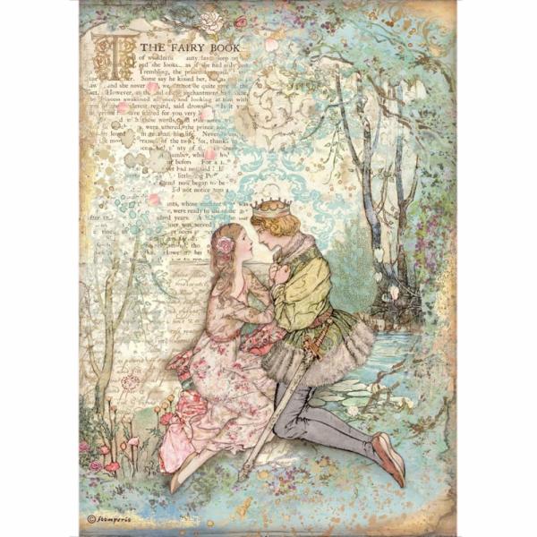 Stamperia " Sleeping Beauty Lovers " A4 Decoupage / Decopatch Papier 6 Bögen 