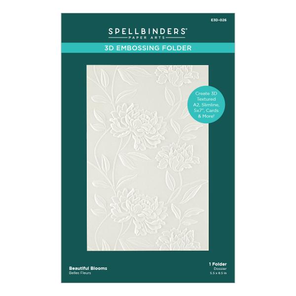 Spellbinders Embossingfolder "Beautiful Blooms 3D" - Prägefolder