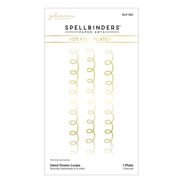 Spellbinders Hotfoil Plate - "Hand Drawn Loops Glimmer Hot Foil Plate"