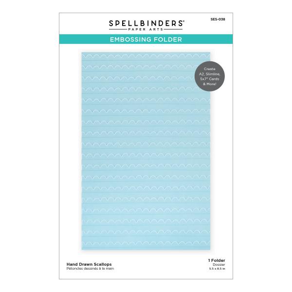 Spellbinders Embossingfolder "Hand Drawn Scallops" - Prägefolder