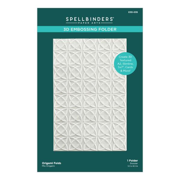 Spellbinders Embossingfolder "Origami Folds 3D" - Prägefolder