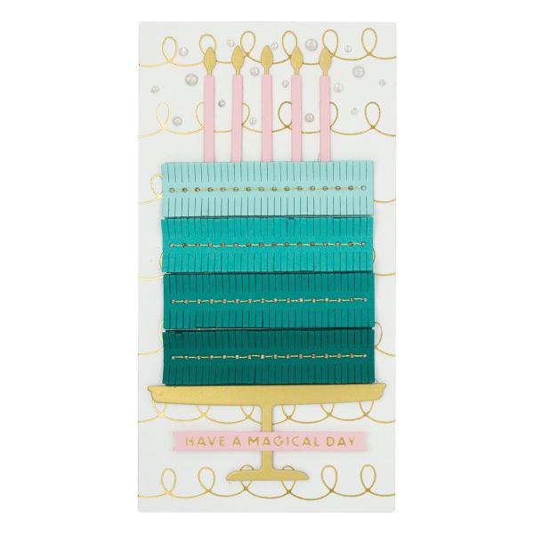 Spellbinders Dies "Stitched Fringe Cake Etched" Stanzschablonen