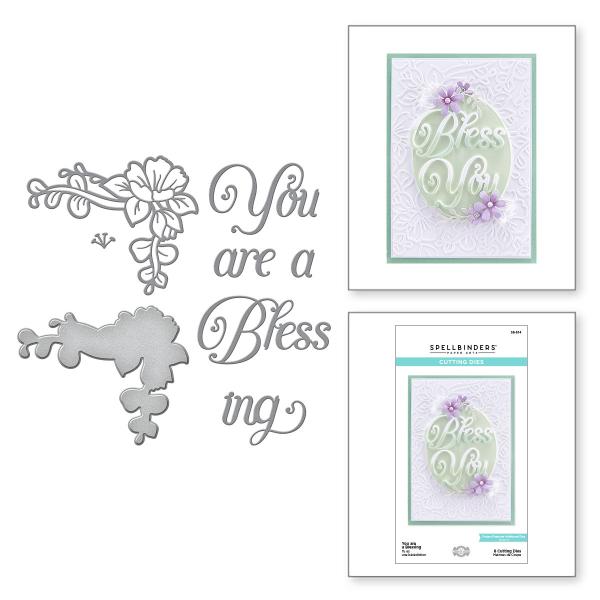 Spellbinders Dies "You are a Blessing Etched" Stanzschablonen