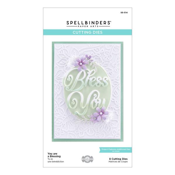 Spellbinders Dies "You are a Blessing Etched" Stanzschablonen