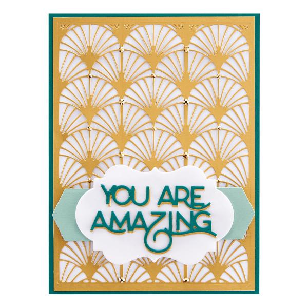 Spellbinders Dies "You're Amazing Etched" Stanzschablonen