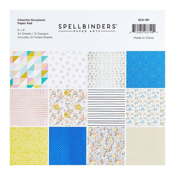 Spellbinders Paper Pad "Cheerful Occasions" 