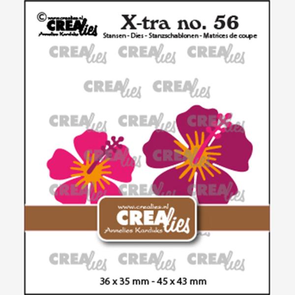 Crealies - Xtra Stanzschablone Hibiscus  