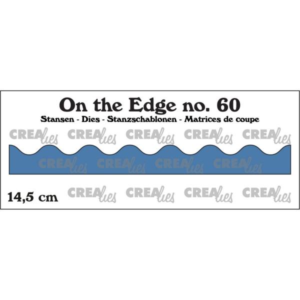 Crealies - On The Edge Stanzschablone Curved Waves