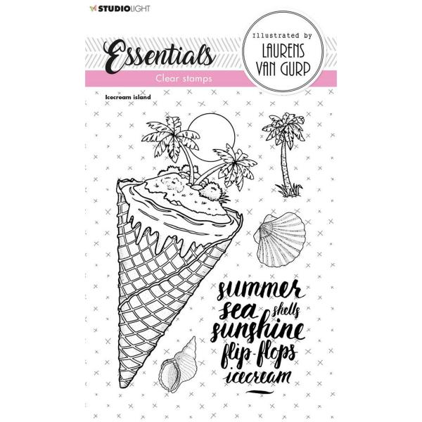 Studio Light - Clear Stamps "Essentials Clear Stamp Icecream Island"