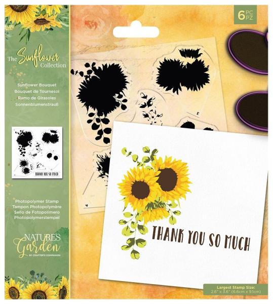 Crafters Companion -  Sunflower Bou - Clear Stamps