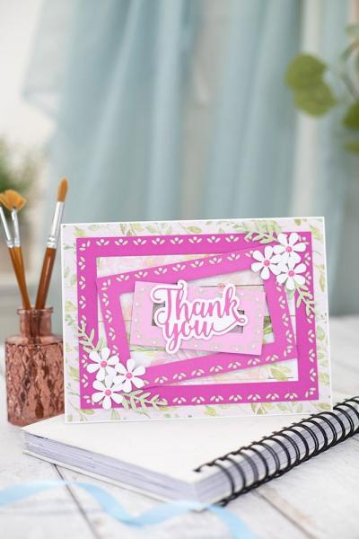 Gemini Nesting Frame Ditsy Floral Rectangle Frames Elements Dies  - Stanze - DITSY Blumen - Rechteckige Rahmen 