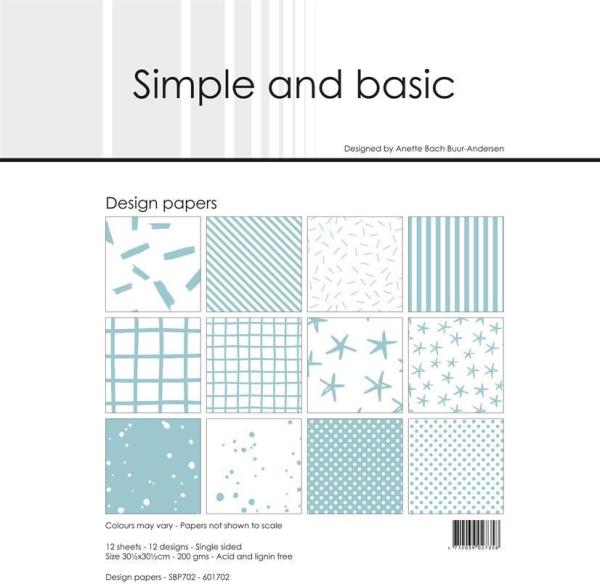 Simple and Basic "Mint " Paper Pack 12x12 Inch 