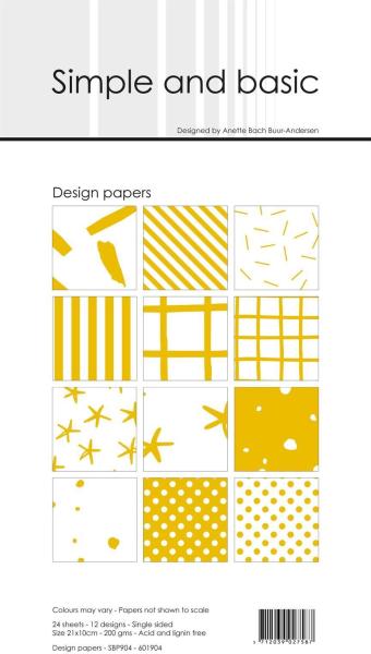 Simple and Basic "Mustard " Slim Paper Pack