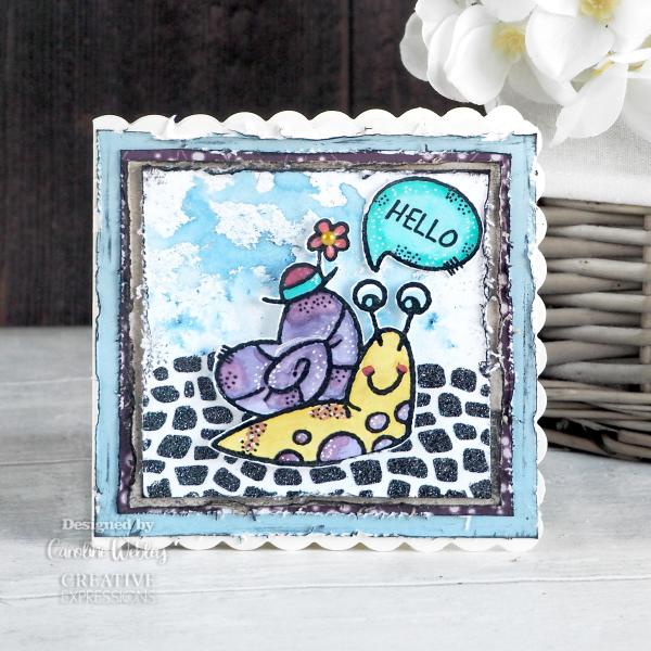 Woodware Happy Snail   Clear Stamps - Stempel 