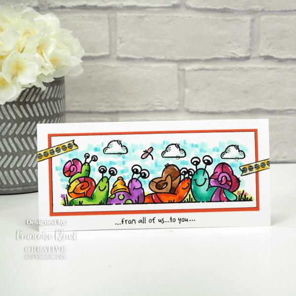 Woodware The Snail Family   Clear Stamps - Stempel 