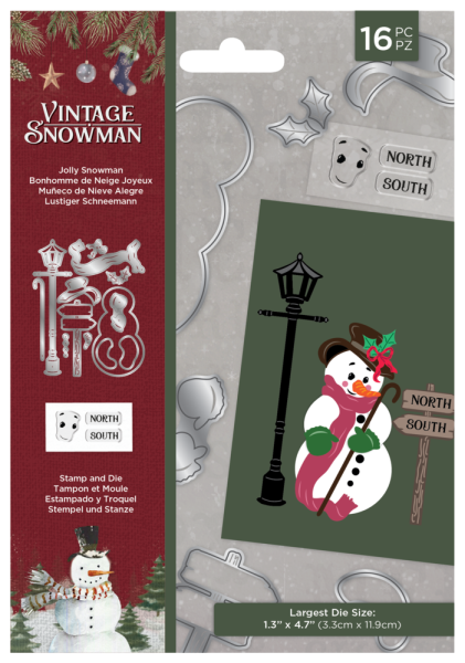 Crafters Companion -Jolly Snowman  - Stanze & Stempel