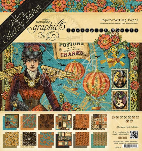 Graphic 45 "Steampunk Spells" 8x8" Paper Pad