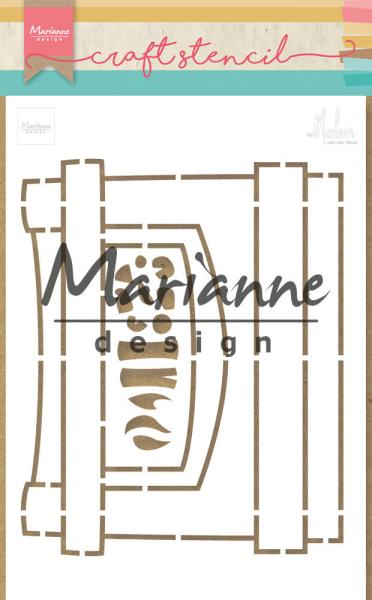 Marianne Design - Stencil - by Marleen Fire Place  - Schablone 