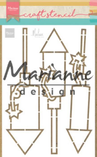 Marianne Design - Stencil - by Marleen Fireworks  - Schablone 