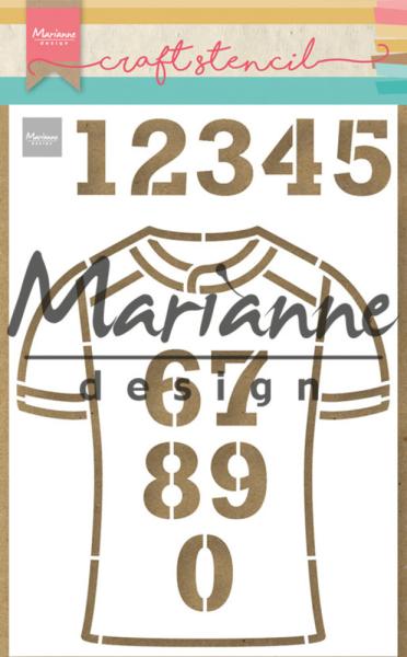 Marianne Design - Stencil - Team Shirt  - Schablone 