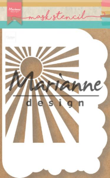 Marianne Design - Stencil - Clouds & Sunburst  - Schablone 