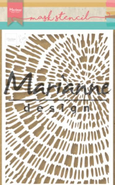 Marianne Design - Stencil - Tiny's Sliced Wood  - Schablone 