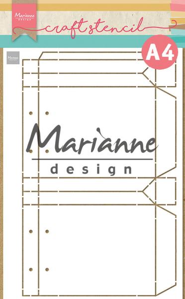 Marianne Design - Stencil - Shopping Bag  - Schablone 