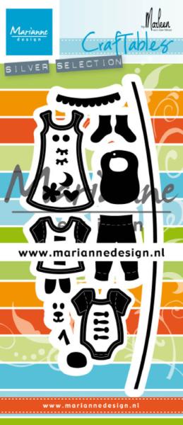 Marianne Design Craftables - Dies -  by Marleen Clothesline  - Stanzschablone 