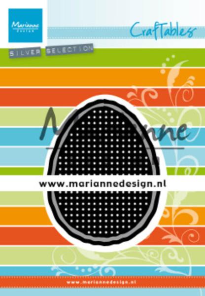 Marianne Design Craftables - Dies -  Cross Stitch Easter Egg  - Stanzschablone 