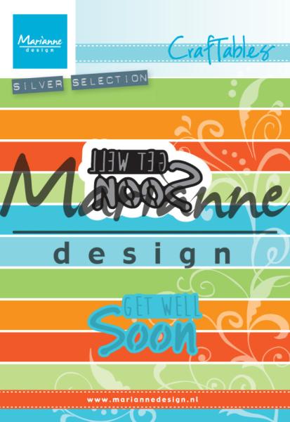 Marianne Design Craftables - Dies -  Get Well Soon  - Stanzschablone 