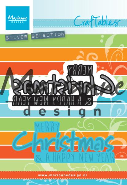 Marianne Design Craftables - Dies -  Merry Christmas & a Happy New Year  - Stanzschablone 