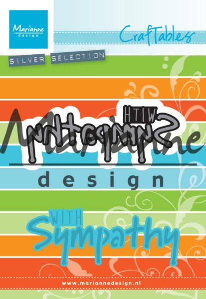 Marianne Design Craftables - Dies -  With Sympathy  - Stanzschablone 