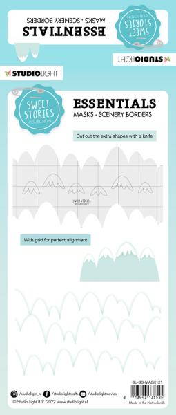 Studio Light - Schablone - Scenery Borders Mountains